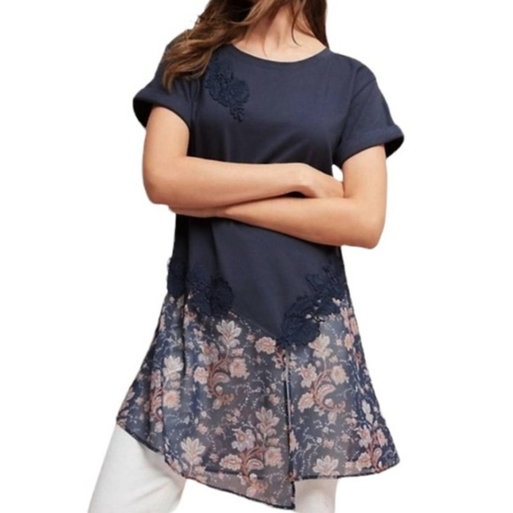 Akemi + Kin Tops - Akemi + Kin Top • Oversized Shirt • Mini Dress Tunic • Anthropologie M-L